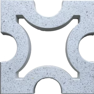 Concrete Breeze Blocks with white base with exposed white marble chips surface design 4