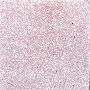 pink terrazzo with small white marble chips