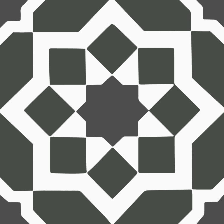 moroccan pattern tile islamic pattern in Black and white