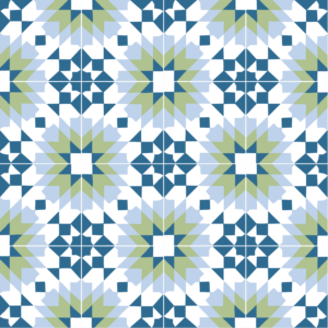 moroccan pattern tile Morocco in Blues and Green
