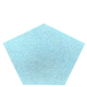 Pentagone Terrazzo tile with blue base and white marble chips sW15/BU360 (Reference Image Size:1.33 sqft pentagone)